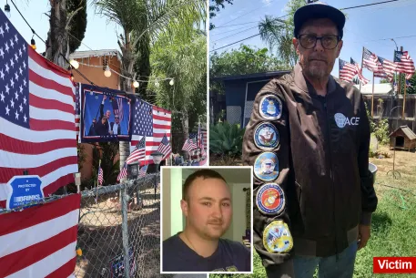 69-year-old Army veteran owner of iconic ‘Trump House’ in California dies after vicious alleged beating by a 32-year-old Navy veteran