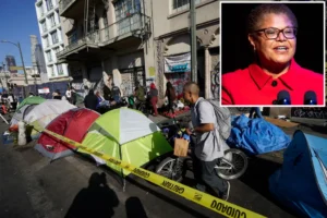 Skid Row Residents Say Mayor Karen Bass Doesn’t Deserve Reelection