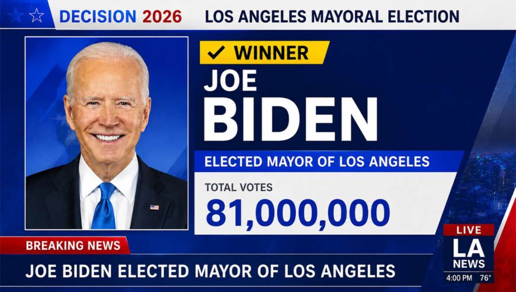 After Mail-In Ballots Tallied, Joe Biden Wins L.A. Mayor Race With 81 Million Votes