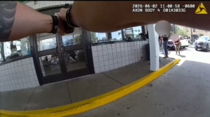 Bodycam shows police shooting alleged auto theft suspect inside Denver gas station