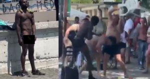 INVASION EUROPE — FAFO: Italian Locals Pummel African Menace After He Begins Masturbating in Front of Young Children and Families at Beach in Genoa