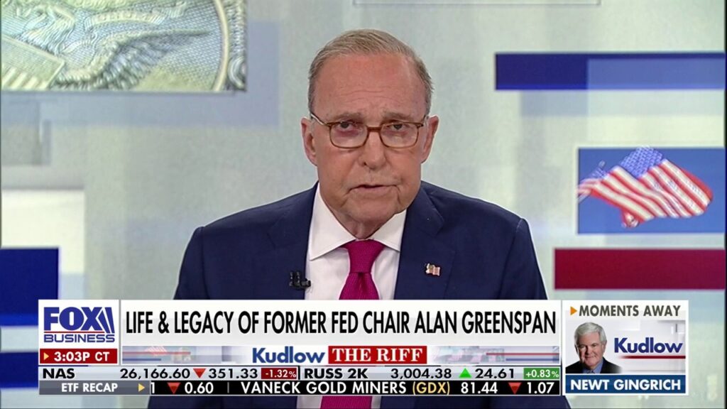Kudlow: Alan Greenspan fought big government socialism