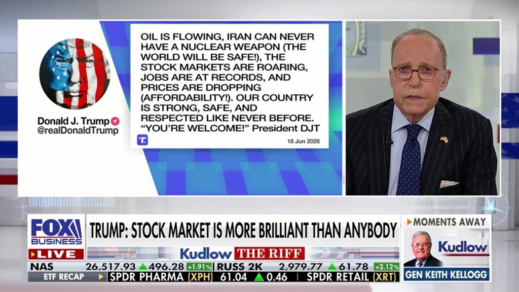 Kudlow: Reopening Strait of Hormuz could usher in ‘falling inflation and rising prosperity’