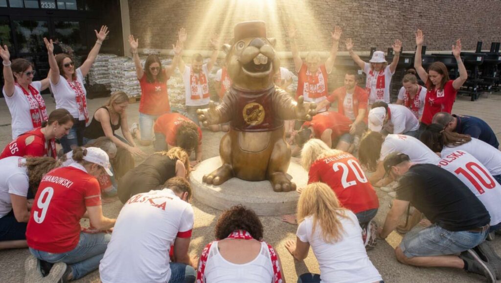 Mesmerized Europeans Begin Worshiping Buc-ee Beaver