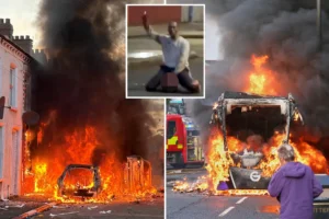 INVASION EUROPE: Protestors torch cars and homes as Belfast, Northern Ireland burns over migrant’s gruesome knife attack