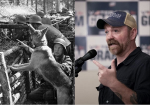 SCUMBAG ALERT — ‘WHAT A COOL PIC’: Totenkopf-Tattooed Graham Platner Admired ‘German Helmets’ in WW2 Photo of Nazi-Allied Troops, Deleted Post Shows