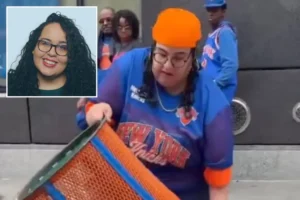 TRASH CANNED — EXCLUSIVE: Woman who emptied Knicks trashcan on street— then stole it — fired from JPMorgan Chase, was DEI exec