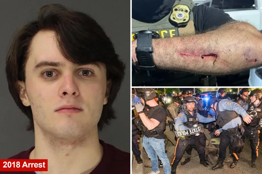‘HORRIFIC WOUNDS’: Anti-ICE agitator who allegedly bit officers during Delaney Hall protest was previously accused of distributing child porn 
