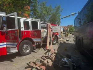 Nine in hospital after fire truck vs. bus crash in Colorado Springs
