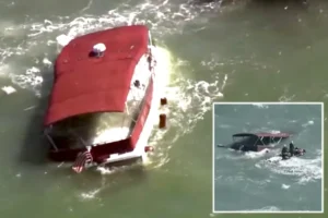 1 killed, 3 missing after pontoon boat sinks in San Francisco Bay near Alcatraz; rescue underway