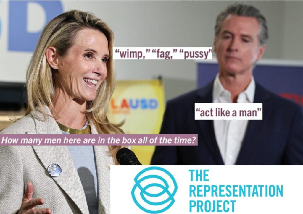 NEWSCUM ALERT: Jennifer Siebel Newsom’s Radical Gender Documentaries Force Student Viewers To Reveal if They’re Gay and ID ‘Fags’: Films Are Funded and Promoted by Newsom Donors, Appointees