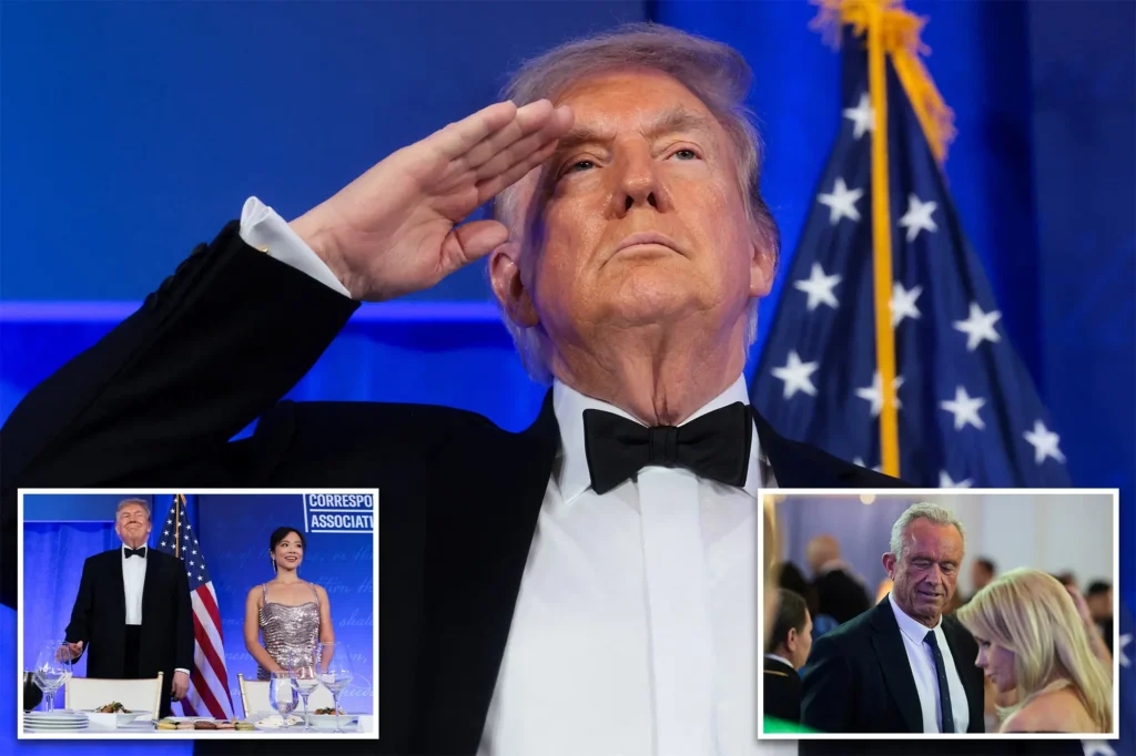REHEATED DINNER: Trump cracks jokes, honors heroes of White House Correspondents’ Association Dinner shooting at glitzy rescheduled gala