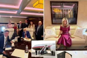 SKY PALACE: Inside the new Air Force One: Trump’s Qatari jet features massage chairs, Apple TV, gold fixtures