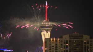 The STRAT hosts America 250 fireworks party with panoramic Las Vegas views