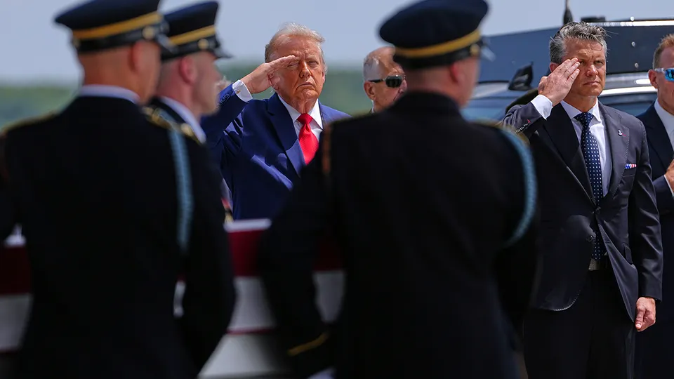 Trump Attends Dignified Transfer of 4 US Service Members