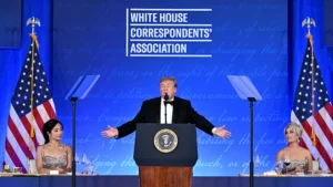 CENTER STATE: Trump spares no one at WH Correspondents’ Dinner, taking aim at Dems, press and his own Cabinet