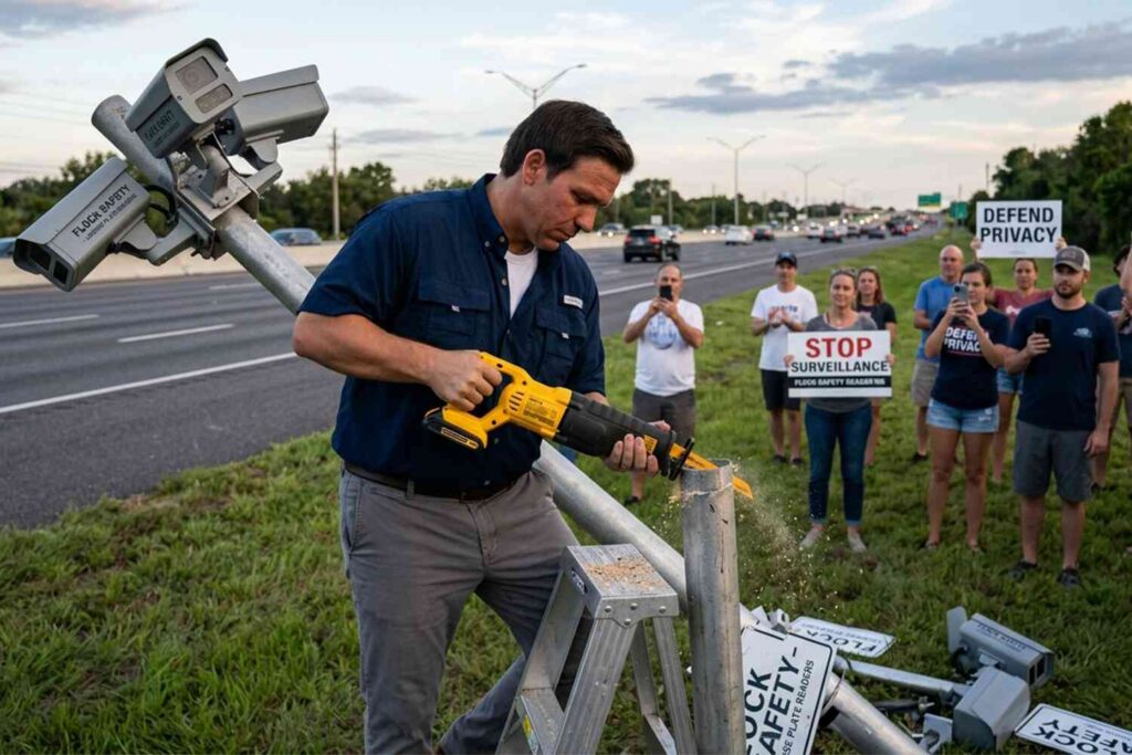 DeSantis: All Flock cameras on Florida highways will be removed