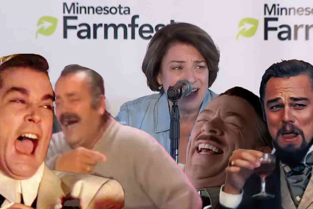 INVASION USA: Minnesota Democrat Senator Amy Klobuchar tells crowd she’s tough on the border and nearly gets laughed off stage