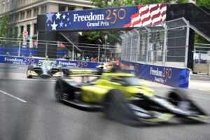 ‘THIS IS A ONCE-IN-A-LIFETIME EVENT’: IndyCars Zip Among Iconic Washington Landmarks Ahead of Freedom 250