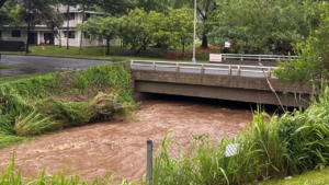 Manoa Stream swells to 14 feet; sets record stream flow