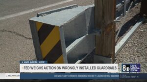 Manufacturer says guardrails near Las Vegas are wrongly installed as feds weigh action