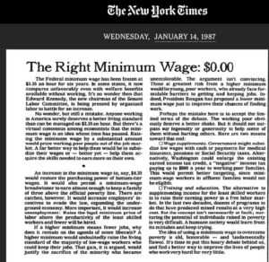 Minimum Wage Hurts Poor Workers, New Study Finds