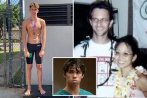 NAKED AGGRESSION: Swim champ’s victim seen for first time after alleged water bottle killing at a Maui resort — as family releases heartbreaking message
