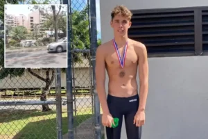 Naked champion swimmer accused of beating security guard to death with water bottle at a Maui resort