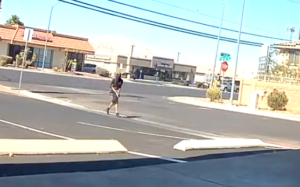 New video of gunman minutes before shooting, killing Las Vegas officer