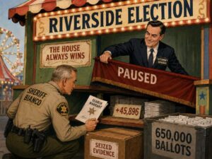 NEWSCUM ALERT — THE RIVERSIDE CASE: California’s Smoking Gun On Election Fraud