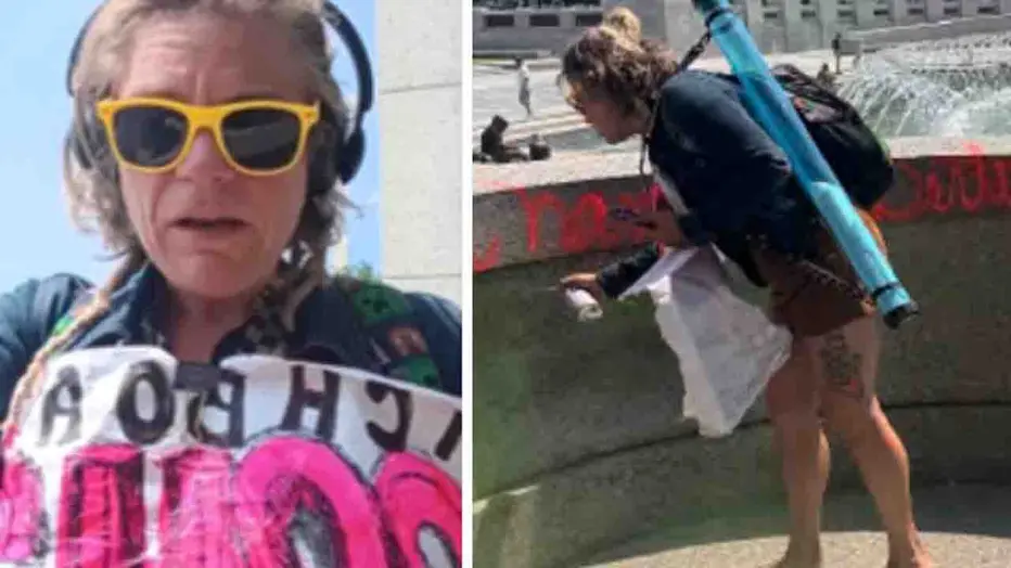 WWII Memorial vandalism suspect in custody, charged with two felonies, Pirro says