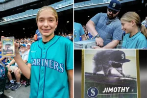 13-year-old Seattle Mariners fan’s rare gold Jimothy rookie card fetches a fortune on eBay auction