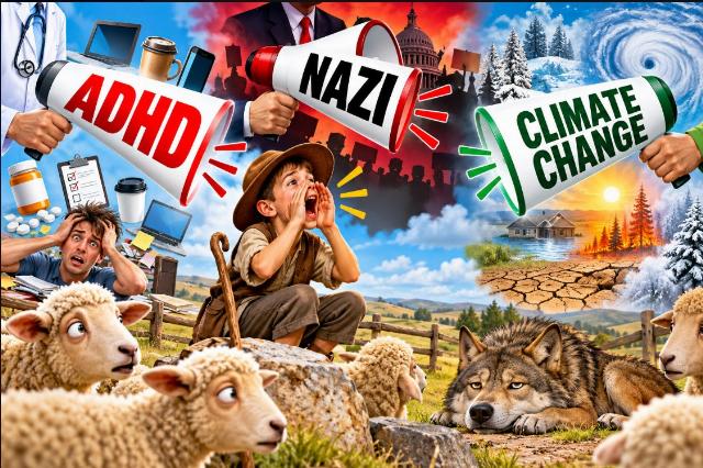 ADHD, Nazis, And Climate Change: How overusing powerful words eventually drains them of their meaning