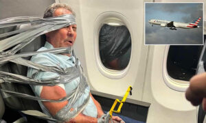 FLIGHT FROM HELL: American Airlines passenger from Arizona DUCT-TAPED to seat on flight forced to divert over his terrifying tirade