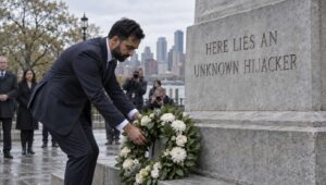 Communist Mamdani Lays Wreath At Tomb Of The Unknown Hijacker