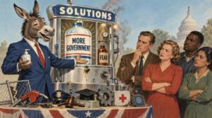 Democrats create an AI panic and then falsely promise solutions