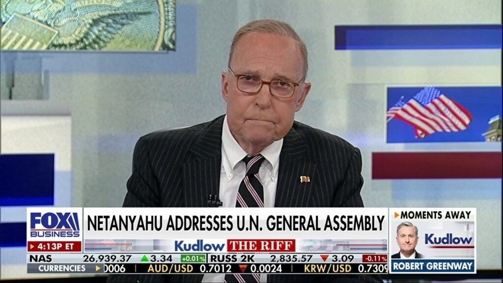 Kudlow: Netanyahu offers a ‘wondrously positive vision’