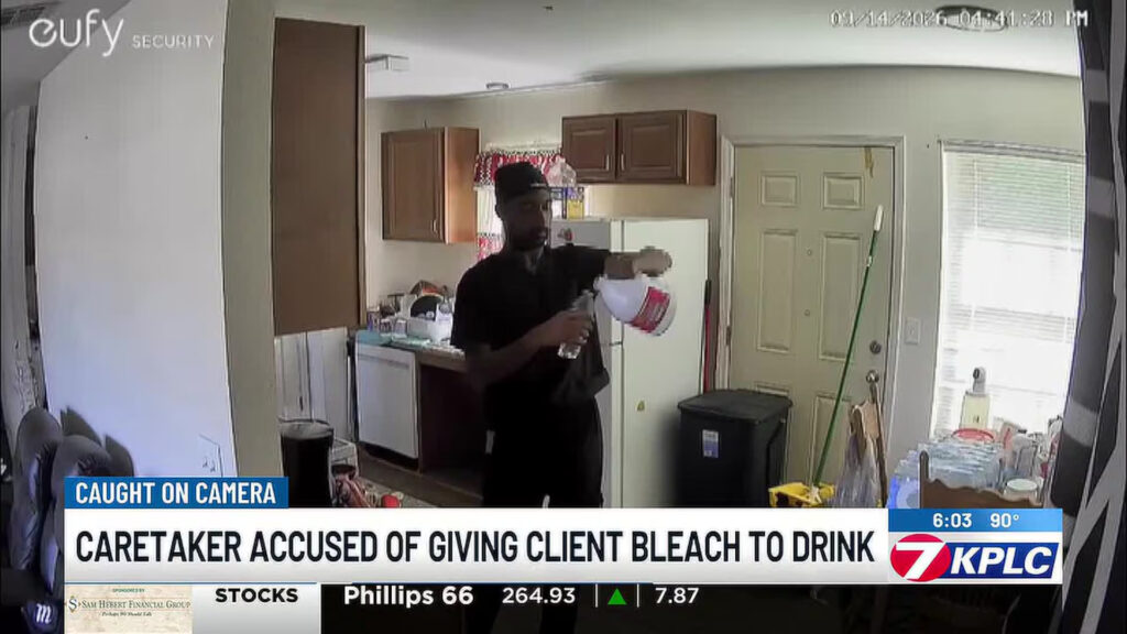 HORRIBLE: Louisiana home care worker accused of giving client bleach to drink
