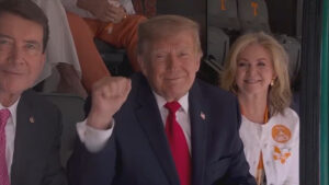 PRESIDENTIAL WELCOME: Neyland Stadium erupts in cheers as Trump arrives for Tennessee-Texas showdown