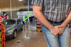 Texas man refuses to let locked door stop him from using Kroger restroom