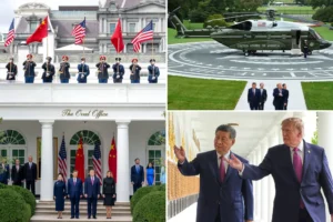 CHARMER-IN-CHIEF: Trump charms Xi Jinping during White House state visit — showing off renovations, helicopter to Chinese president