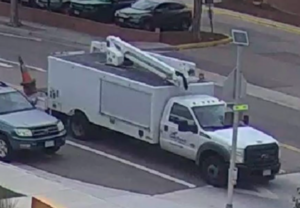 Utility truck sought after pedestrian injured in crash near Littleton grocery store