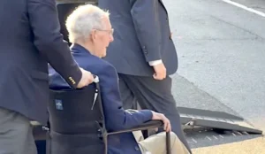 WATCH: Mitch McConnell seen for first time in more than THREE MONTHS after U.S. Capitol Police rush to his home