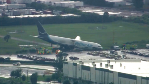 At least 5 dead, 5 injured after Amazon cargo plane overruns runway, strikes multiple vehicles in Miami