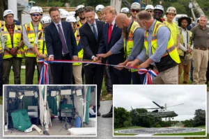 CHOPPY FEED: Trump cuts ribbon on latest White House construction project — but major TV networks refuse to show it
