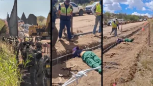 INVASION USA — DUMB AND DUMBER ALERT: Deranged Liberal Tries To Chain Herself To Rebar Amid Border Wall Construction In Arizona