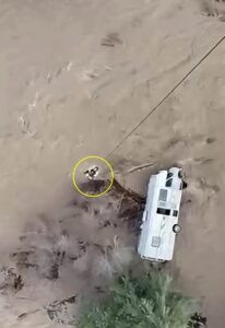 Helicopter rescue saves 2 people, 5 pets trapped in RV by floodwaters in southwestern Colorado