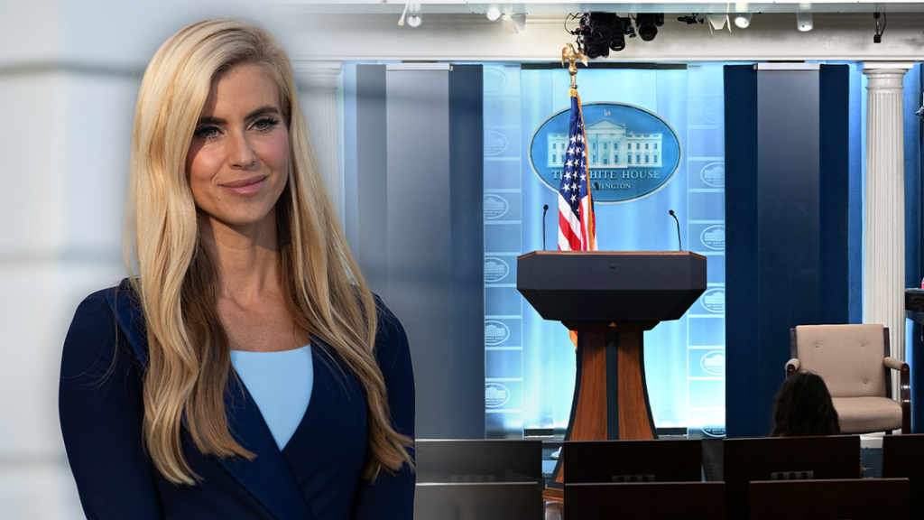 BRIEFING ROOM DEBUT: Trump’s new press secretary takes the podium