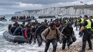 INVASION EUROPE: Under Heavy Police Protection, More Muslim Migrants Arrive in Britain