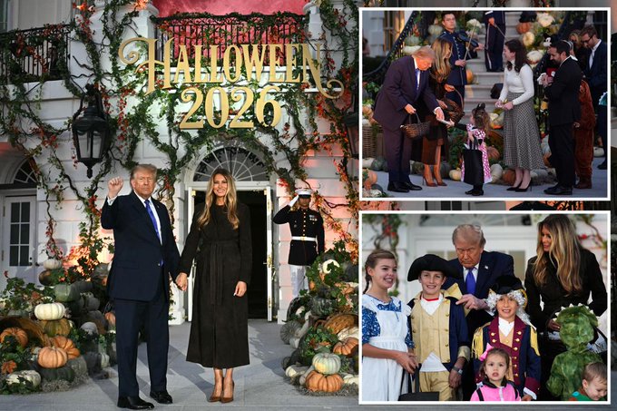 President Trump and First Lady Welcome 6,000 Guests for Halloween at the White House: ‘No Tricks, Just Treats’